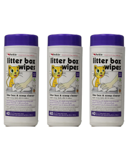 Petkin Litter Box Wipes-PACK OF 3