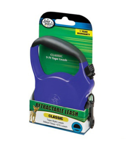 Four Paws Retractable Tape Leash Large Blue