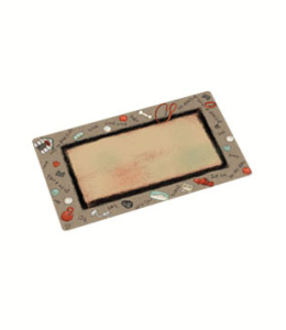 Dry Mate Pet Place Mate Dogs BOW WOW BORDER 12 X 20 Inches(PACK OF 3)