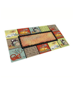 Dry Mate Kitty Chaos Cat Litter Mat 20 x 28 Inches (PACK OF 3)