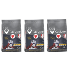 Van Cat White Bentonite Clumping Cat Litter Grey 10Kg-PACK OF 3