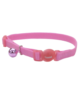 Coastal 3 and SafeCat Nylon Breakaway Collar Bright Pink