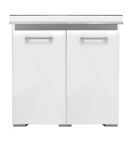 Aqua One AquaVogue Cabinet 135  80wx42dx50cm  White Gloss With Grey NEW STYLE-CABINET ONLY