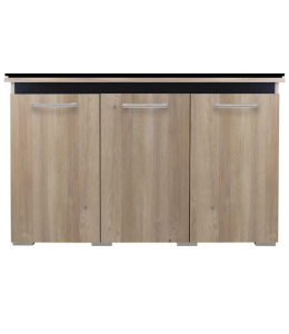 Aqua One AquaVogue Cabinet 245 120wx45dx55cm Nash Oak With Black NEW STYLE) -CABINET ONLY