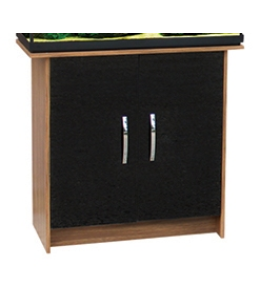 Aqua One Vogue Cabinet 135 80x42x75 Walnut And Gloss Black