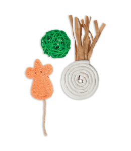 PETMATE JACKSON GALAXY NATURAL PLAY TIME 3-PACK