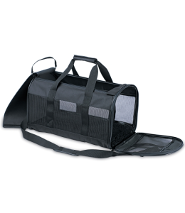 PETMATE SOFT SIDE KENNEL CAB MEDIUM UP TO 10LBS ~ BLACK  - 17" x 10" x 10" (43CMx 25.4CM x 25.4 CM)