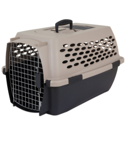 PETMATE VARI KENNEL 36" 50-70LBS ~ BLEACHED LINEN & BLACK - 36" x 25" x 27" (91.4 x 63.5 x 68.5 cm)