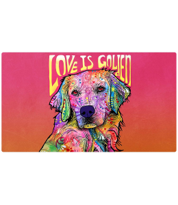 Dry Mate Placement Mats for Dogs Love is Golden 16 X 28 Inches-PACK OF 3