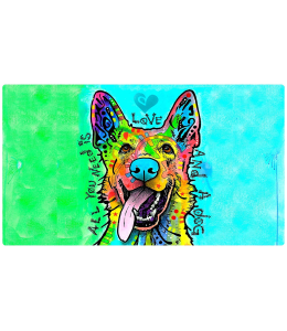 Dry Mate Placement Mats for Dogs Love And A Dog 16 X 28 Inches-PACK OF 3