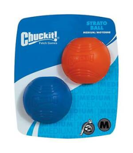 PETMATE CHUCKIT! STRATO BALL MEDIUM 2-PACK  - (PACK OF 3)