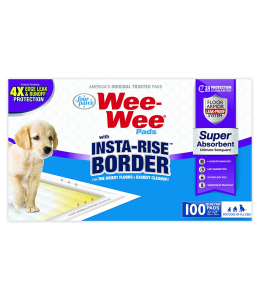 FOUR PAWS WEE-WEE INSTA-RISE BORDER PAD, 100 PACK