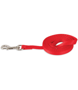 PETMATE ASPEN PET NYLON DOG LEAD 3/8" X 5' RED