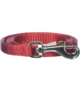 PETMATE NYLON DOG LEASH 3/8"X6' RED