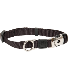 PETMATE SIGNATURE DELUXE COLLAR 5/8"X10-16" COAL