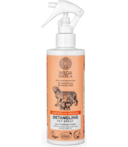 Wilda Siberica. Controlled Organic, Natural & Vegan  Detangling pet spray, 250 ml