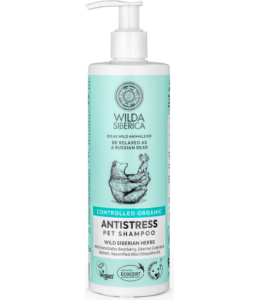 Wilda Siberica. Controlled Organic, Natural & Vegan  Antistress pet shampoo, 400 ml