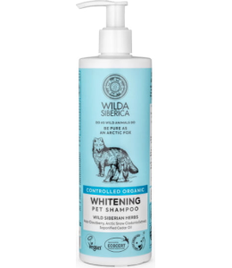 Wilda Siberica. Controlled Organic, Natural & Vegan  Whitening pet shampoo, 400 ml
