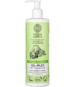 Wilda Siberica. Controlled Organic, Natural & Vegan  Oil-plex pet shampoo, 400 ml