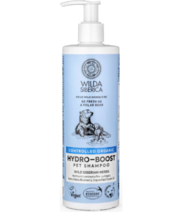Wilda Siberica. Controlled Organic, Natural & Vegan  Hydro-boost pet shampoo, 400 ml