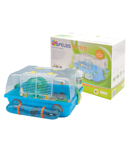 VADIGRAN  Hamster cage Spelos trans/blue 42,5x38x24cm