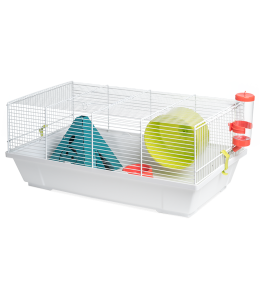 VOLTREGA SPAIN HAMSTER CAGE 117 WHITE INDIAN MODE 50.50 x 28.00 x 25.00 cm.