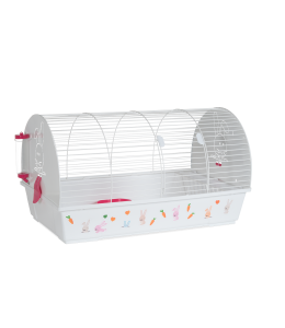VOLTREGA SPAIN RABBIT CAGE 990 WHITE FUCHSIA 46x 80 x 44 cm.