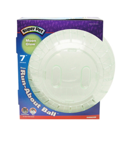 KAYTEE RUN-ABOUT BALL MOON-GLOW 12/7IN BALLS AND WHEELS