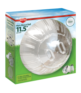 KAYTEE RUN-ABOUT BALL GIANT CLEAR 4/11.5IN BALLS AND WHEELS