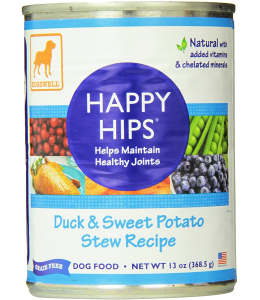 Dogswell Wet Dog Food Happy Hips Duck Recipe, 13 oz. - PACK OF 3