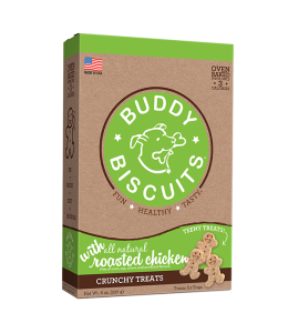 Buddy Biscuits TEENY Crunchy Treats with Roasted Chicken - 8 oz.- PACK OF 3
