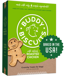 Buddy Biscuits Crunchy Treats with Roasted Chicken - 16 oz. - PACK OF 3