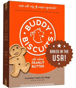Buddy Biscuits Crunchy Treats with Peanut Butter - 16 oz. - PACK OF 3