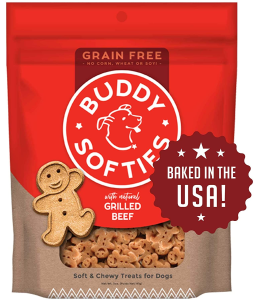 Buddy Biscuits Grain Free Chewy Treats with Grilled Beef - 5 oz.- PACK OF 3