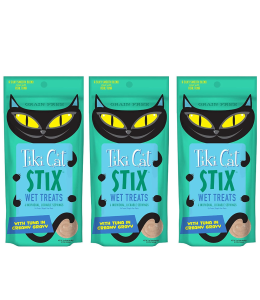 Tiki Cat Stix Treats Tuna Mousse - 6 oz bag - (PACK OF 3)