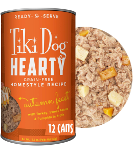 Tiki Dog Hearty Wet Dog Food Turkey  -12.5 oz. can - (PACK OF 3)