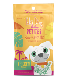 Tiki Dog Aloha Petites Flavor Booster Bisque Toppers Chicken -1.5 oz. pouch - (PACK OF 3)