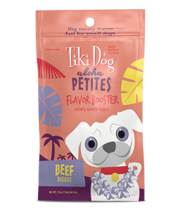 Tiki Dog Aloha Petites Flavor Booster Bisque Toppers Beef -1.5 oz. pouch - (PACK OF 3)