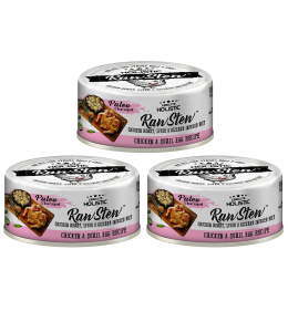 Absolute Holistic RawStew - Chicken & Quail Eggs Recipe 80g - (PACK OF 3)