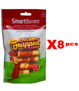 SmartBones Chicken Wrap- Mini Sticks Chicken 9  Pk (1box 8pcs)