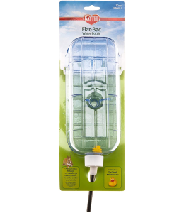 KAYTEE FLAT-BAC WATER BOTTLE 3/12MPK 8OZ FEEDERS AND WATER BOTTLES