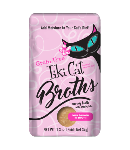 Tiki Cat Broth Salmon  -1.3 oz pouc (1BOX - 12PCS)