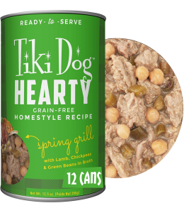 Tiki Dog Hearty Wet Dog Food Lamb  -12.5 oz. can - (1BOX - 12PCS)