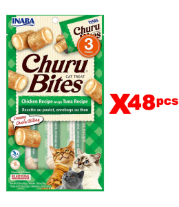 INABA CHURU chicken recipe wraps tuna recipe 30g - 3 pouches per pack Pack of 48