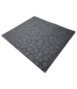 Drymate Cat Litter Mats DEBOSSED PAW LITTER MAT CHARCOAL 29 X 32 Inch/ 74 Cms X 82 Cms-PACK OF 3