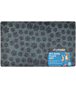 Drymate Mats for Dogs & Cats PAW DOTS BLACK 12 X 20 Inch/30 Cms X 50 Cms-PACK OF 3