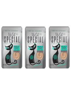 Tiki Cat Special Mousse Skin & Coat Salmon-2.4 oz. pouch - (PACK OF 3)