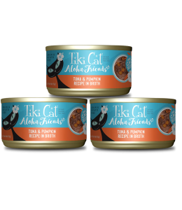 Tiki Cat Aloha Friends Wet Cat Food Tuna & Pumpkin -3 oz. can - (PACK OF 3)