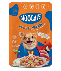Moochie Dog Food Casserole with Duck - Boost Immune Pouch (12) x 85g 