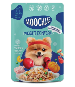 Moochie Dog Food Casserole with Turkey - Weight Control Pouch (12) x 85g 